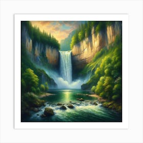 Waterfall 3 Art Print