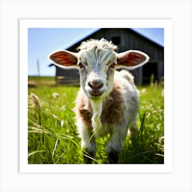 Goat Stock Videos & Royalty-Free Footage 1 Art Print