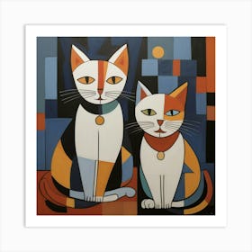Two Cats 3 Art Print