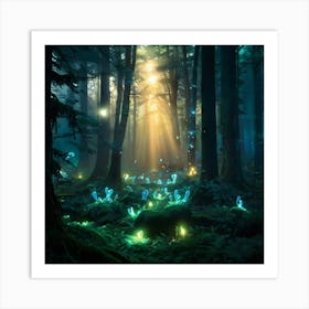 Fairy Forest Paintings Art Print 5 Art Print