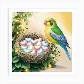 Bird In A Nest Art Print