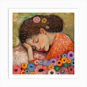 Dreaming Girl Art Print