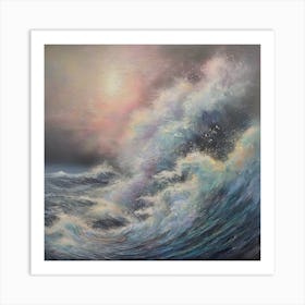 Storm at sea 1 Art Print