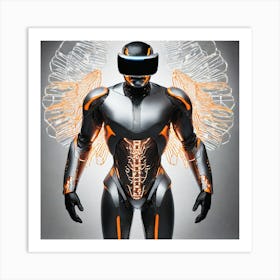 Futuristic Robot 39 Art Print