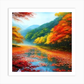 AUTUMN RAINY SEASON Art Print