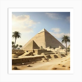 Pyramids Of Giza 2 Art Print