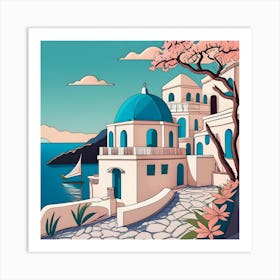 Greece Postcard Art Print