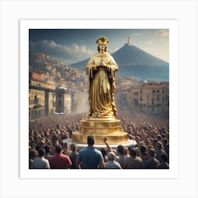 Statue Of St Peter Art Print