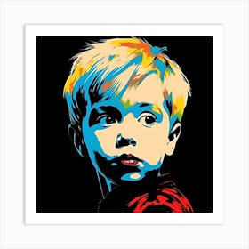 Museum Style Portrait Painting of a little kid Art Print