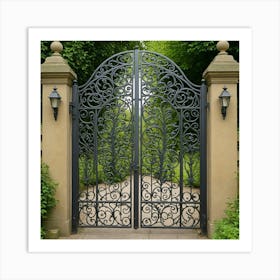 Wrought Iron Gate 7 Art Print