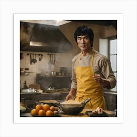 No one beats the dragon in his kitchen Art Print