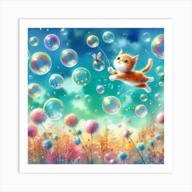 Soap Bubbles Art Print