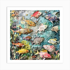 Paper Fishes Art Print