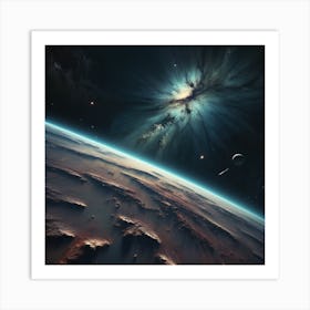 Unknown View from space Art Print