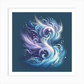 Abstract Swirls Art Print