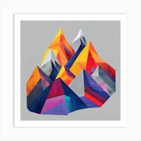 Abstract Mountains 7 Art Print