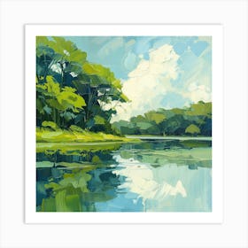 'River Reflection' 1 Art Print