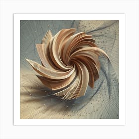 Ornate wood carving 4 Art Print