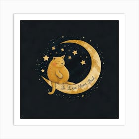 Default Love You To The Moon And Back 3 Art Print