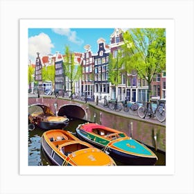 Amsterdam work of art Art Print