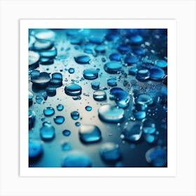 water droplets 2 Art Print