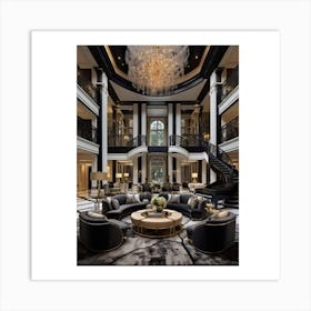 Hotel Lobby Art Print