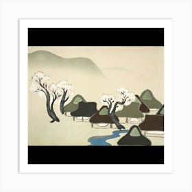 Asian Village Art Print