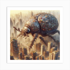 Beetle City Art Print