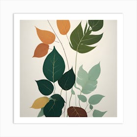 Swaying Leaves Art Print