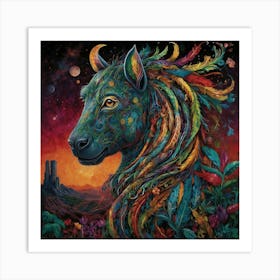 Horse Of The Night 1 Art Print