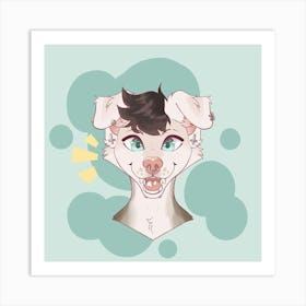 Spring puppy Art Print