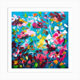 Blossoming Abstract Art painting Art Print