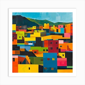 Abstract Travel Collection Cusco Peru 1 Art Print