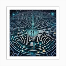 Space Maze 1 Art Print