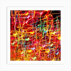 Abstract Light Painting Art Print