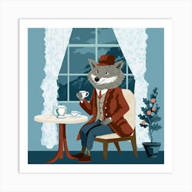 Fox In A Suit 1 Art Print