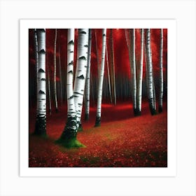 Birch Forest 3 Art Print