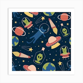 Space Background 1 Art Print