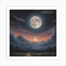 Full Moon Art Print