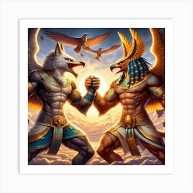 Horus Seth Encounter Art Print