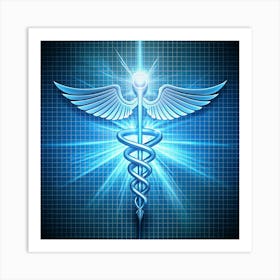 Caduceus Medical Symbol 1 Art Print