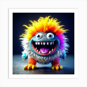 Monster 3d 2 Art Print