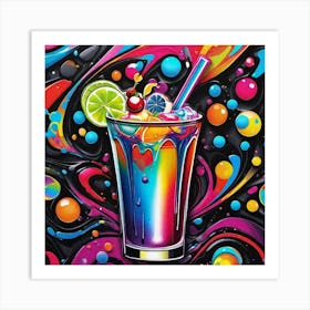 Colorful Drink 4 Art Print
