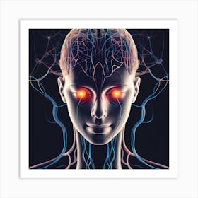 Human Brain And Nervous System 20 Art Print