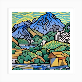 House In The Mountains 3 Art Print