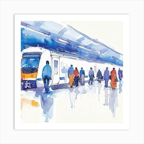 Of A Train Art Print