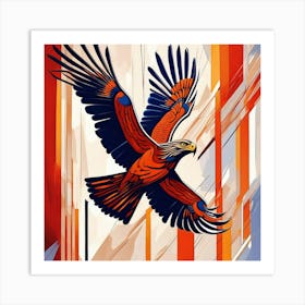 Eagle In Flight Art Print