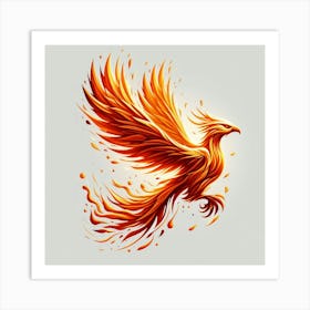 Phoenix Bird 1 Art Print