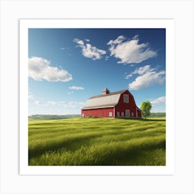 Big Red Barn 2 Art Print