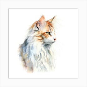 American Curl Cat Portrait 1 Art Print